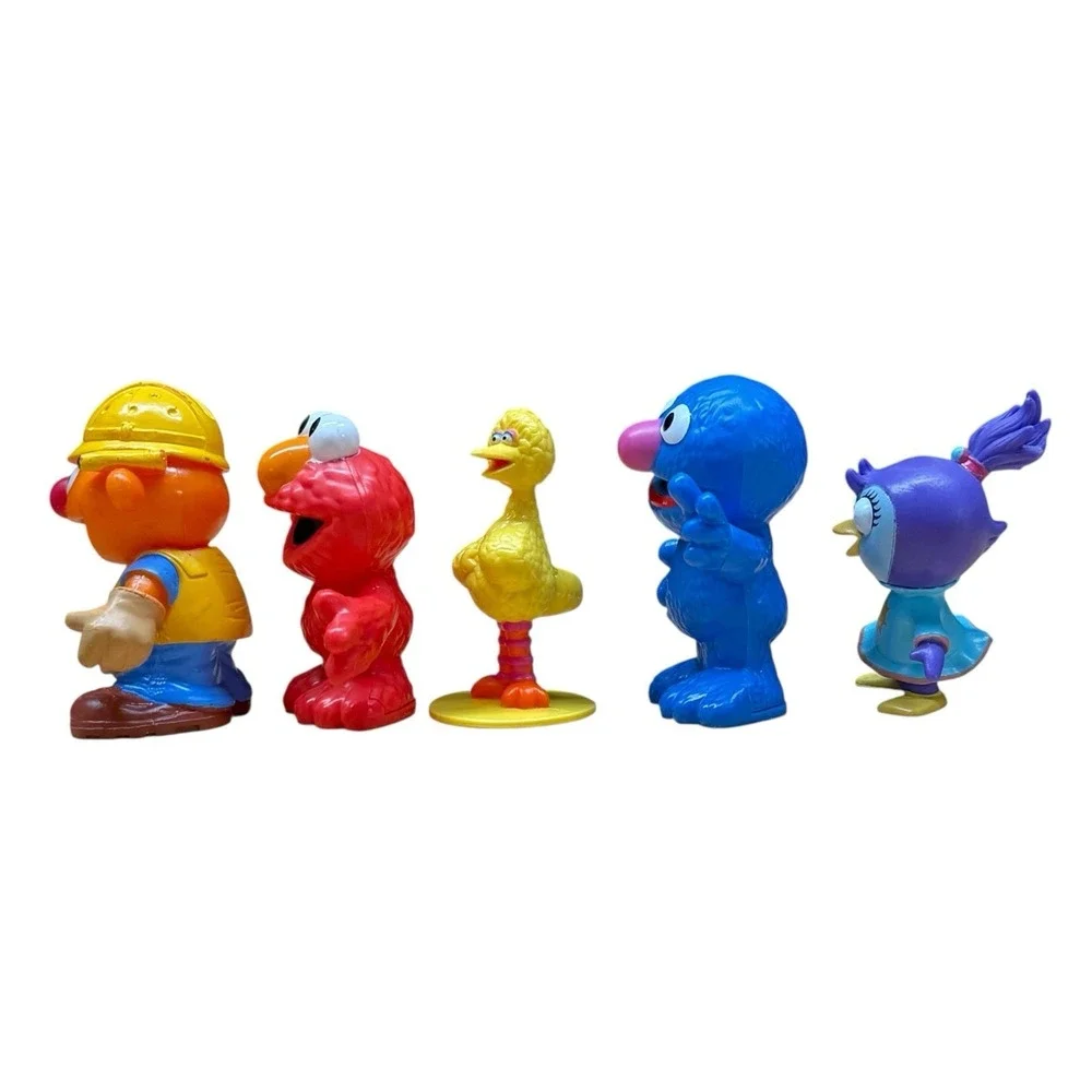 Sesame Street Big Bird Elmo Ernie Grover & Muppet Babies Summer Penguin Toy Lot